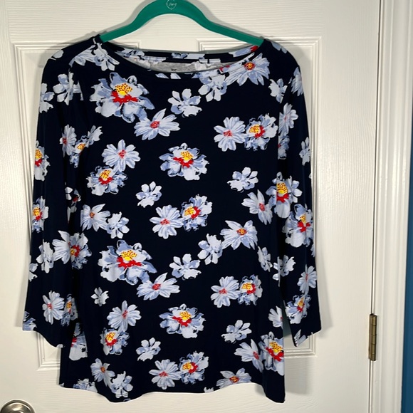 Talbots Tops - Talbots NWOT long sleeve T-shirt with flowers size large